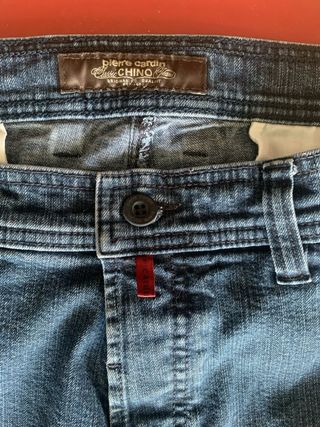 Pantalones Chinos Vaqueros Pierre Cardin Azul