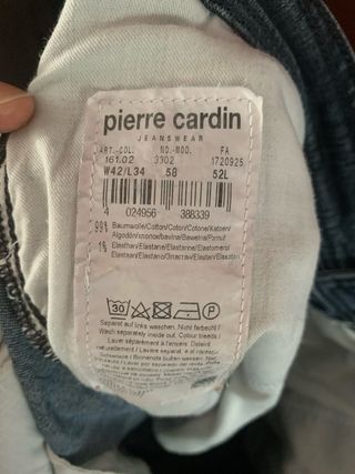 Pantalones Chinos Vaqueros Pierre Cardin Azul