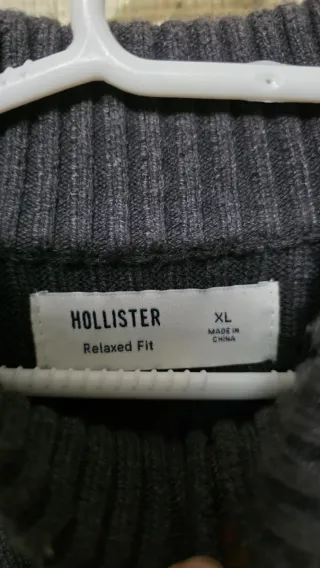 Chaqueta Hollister Gris Talla XL