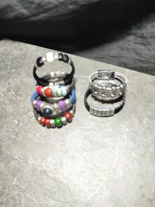 Lote 7 Pulseras Hombre Multicolor