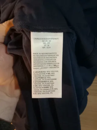 Camiseta Amazon Negra Talla XS