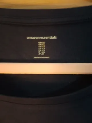 Camiseta Amazon Negra Talla XS