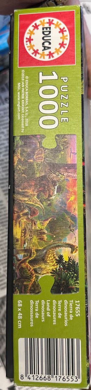 Puzzle Educa 1000 Piezas Dinosaurios