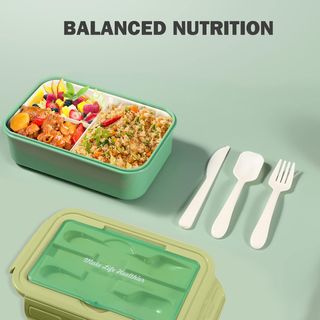 Diboniur Fiambrera con 3 Compartimentos y Cubierto