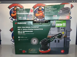 Pulidora Coche Parkside 20V Bateríay Cargador