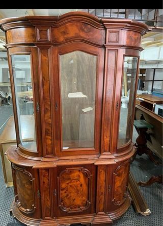 Vitrina Antigua Madera y Cristal