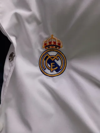 Chaqueta bomber universitaria Real Madrid retro