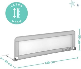 Jané Barrera de Cama Abatible, Largo 140 cm, Bolsa