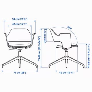 Silla Oficina FJÄLLBERGET Ikea Madera