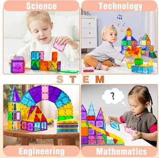 Bloques Magneticos Construccion Niños, 100 Piezas