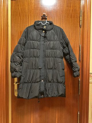 Abrigo Plumas Negro