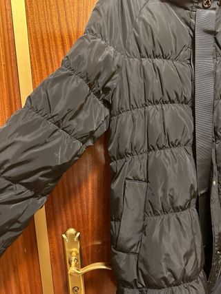 Abrigo Plumas Negro