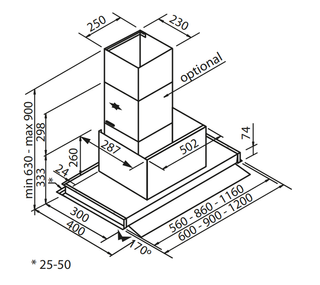 Campana Extractora Whirlpool LOTTO90 SUPRA700