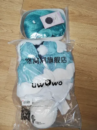 Cosplay + peluca white bunny miku hatsune vocaloid