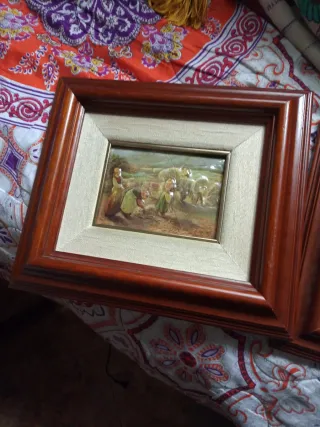 Cuadro antiguo madera oferta no bajo mas