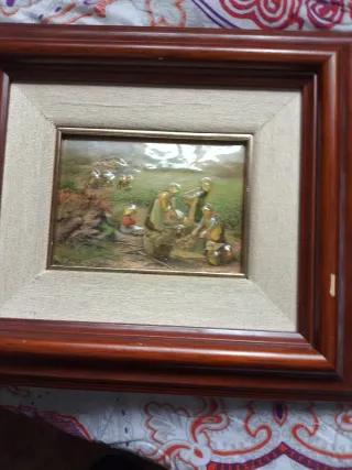 Cuadro antiguo madera oferta no bajo mas