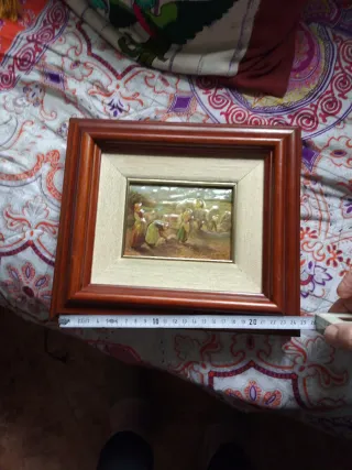 Cuadro antiguo madera oferta no bajo mas