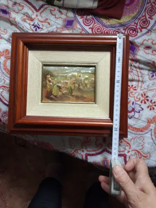 Cuadro antiguo madera oferta no bajo mas
