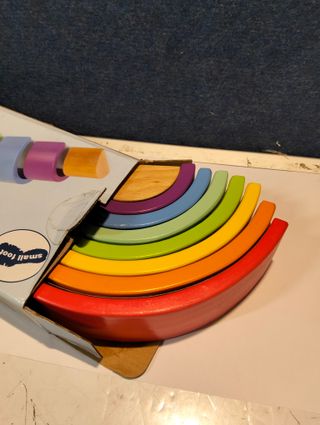 Arcos de construcción de madera Arcoíris grande Small Foot