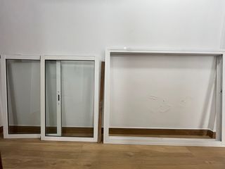 Ventana corredera aluminio blanca