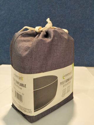 Puff Hinchable Exterior Gris Ø53 cm