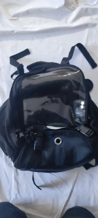 Mochila Moto Imantada Porta Casco