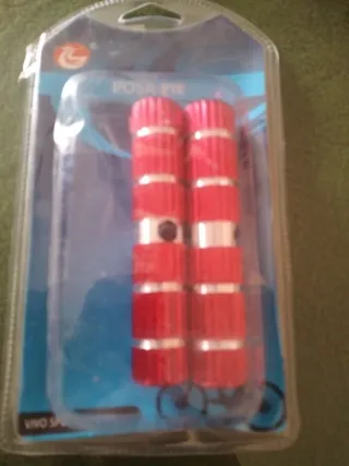 Estriberas bici aluminio 10cm