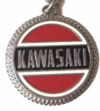 Llavero Kawasaki vintage logo rueda llanta