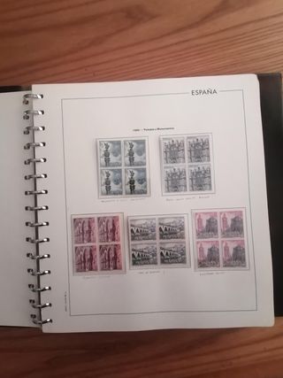 ÁLBUM SELLOS ESPAÑA AÑOS 1965 A 1969**MNH. BLOQUE