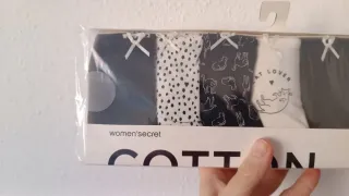 Pack x7 braguitas anchas Women'Secret, blanco/negr