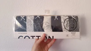 Pack x7 braguitas anchas Women'Secret, blanco/negr