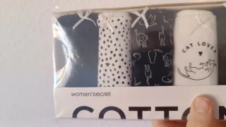 Pack x7 braguitas anchas Women'Secret, blanco/negr