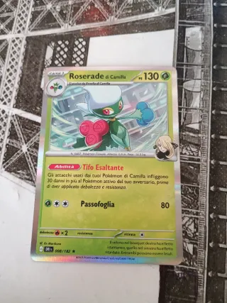 Roserade di Camilla Carta Pokémon
