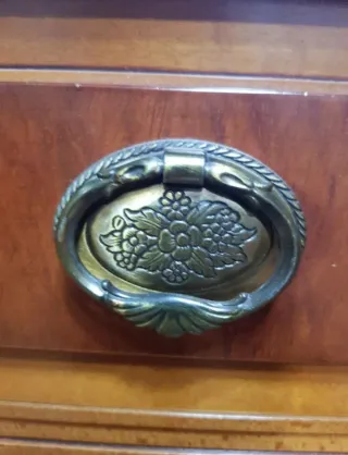 Mueble tocador vintage madera y mármol