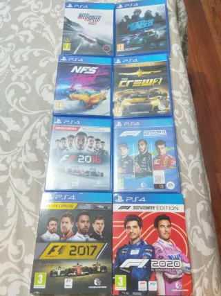 PS4 Juegos de Coches: Need for Speed, F1, The Crew