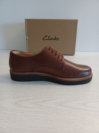 Clarks Glickly Derby Marrón Talla 39.5