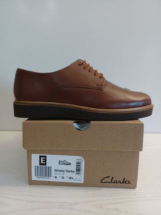 Clarks Glickly Derby Marrón Talla 39.5
