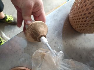 - Schindora Vintage Lampara Bambu,Madera Boho La