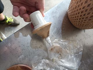 - Schindora Vintage Lampara Bambu,Madera Boho La