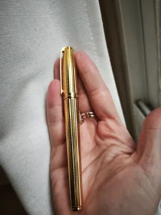 Bolígrafo ST Dupont Chapado Oro