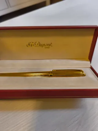 Bolígrafo ST Dupont Chapado Oro
