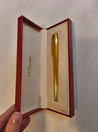 Bolígrafo ST Dupont Chapado Oro