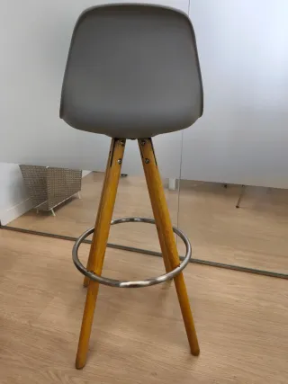 Taburete alto madera y metal