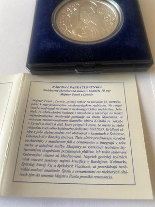 Moneda plata 10€ Eslovaquia 2012