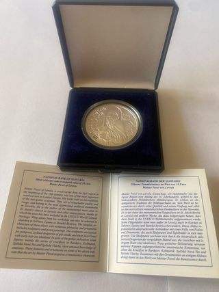 Moneda plata 10€ Eslovaquia 2012