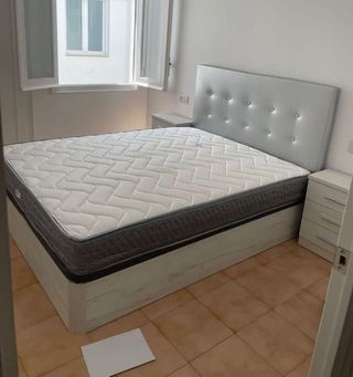 Base Cama Canapé Cabezal Tapizado