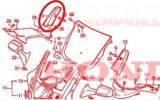 CUBIERTA CARENADO CUPULA DRCH HONDA CBR600F 87-90