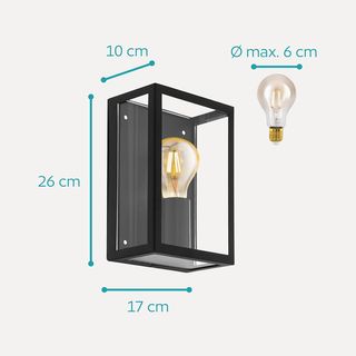 EGLO Lámpara exterior de pared ALAMONTE 1, lámpara