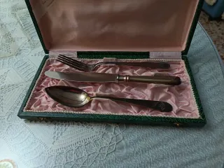 Set 2 cubiertos plata adultos