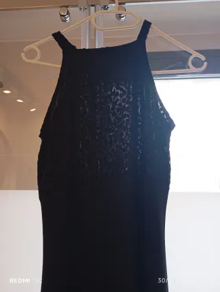 Vestido fiesta negro encaje